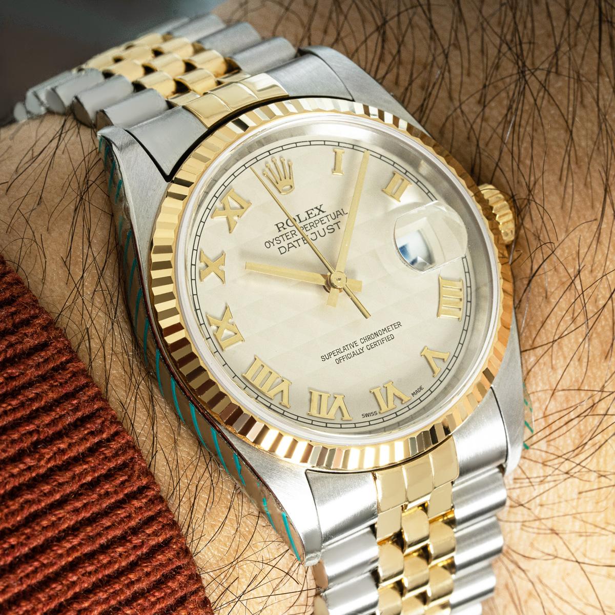 Rolex Datejust Pyramid Dial 16233 For Sale 4