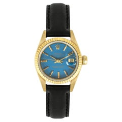 Rolex Datejust Seltenes blaues Stella-Zifferblatt 69178