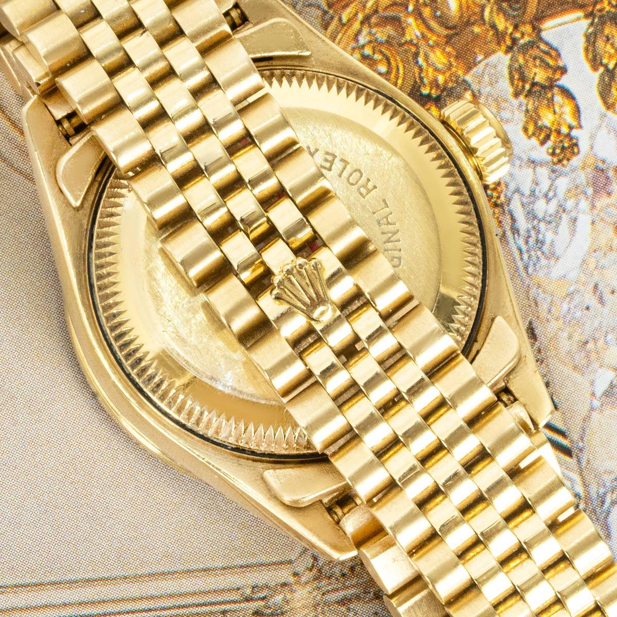 Rolex Datejust Rare Lapis Pyramid Dial Diamond Set 69138 For Sale 1