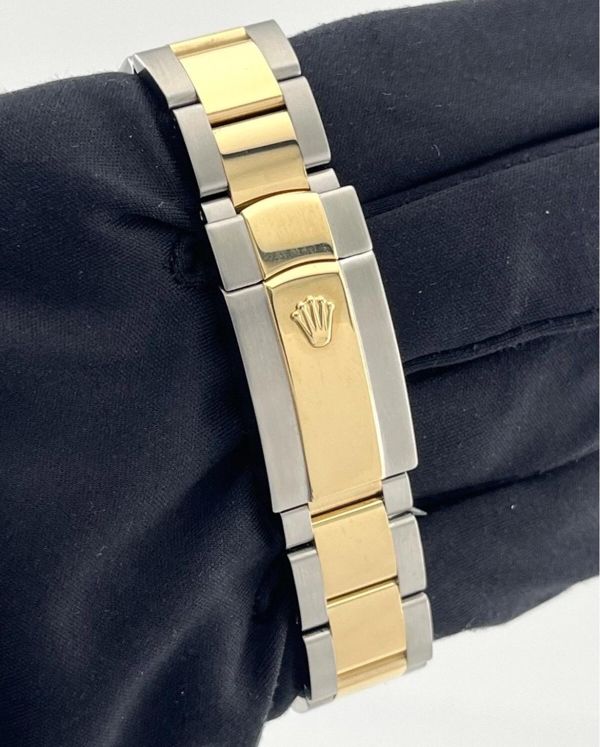 Rolex Datejust Ref 116203 Stainless & 18K Gold Silver Dial 36mm Men's Watch For Sale 6
