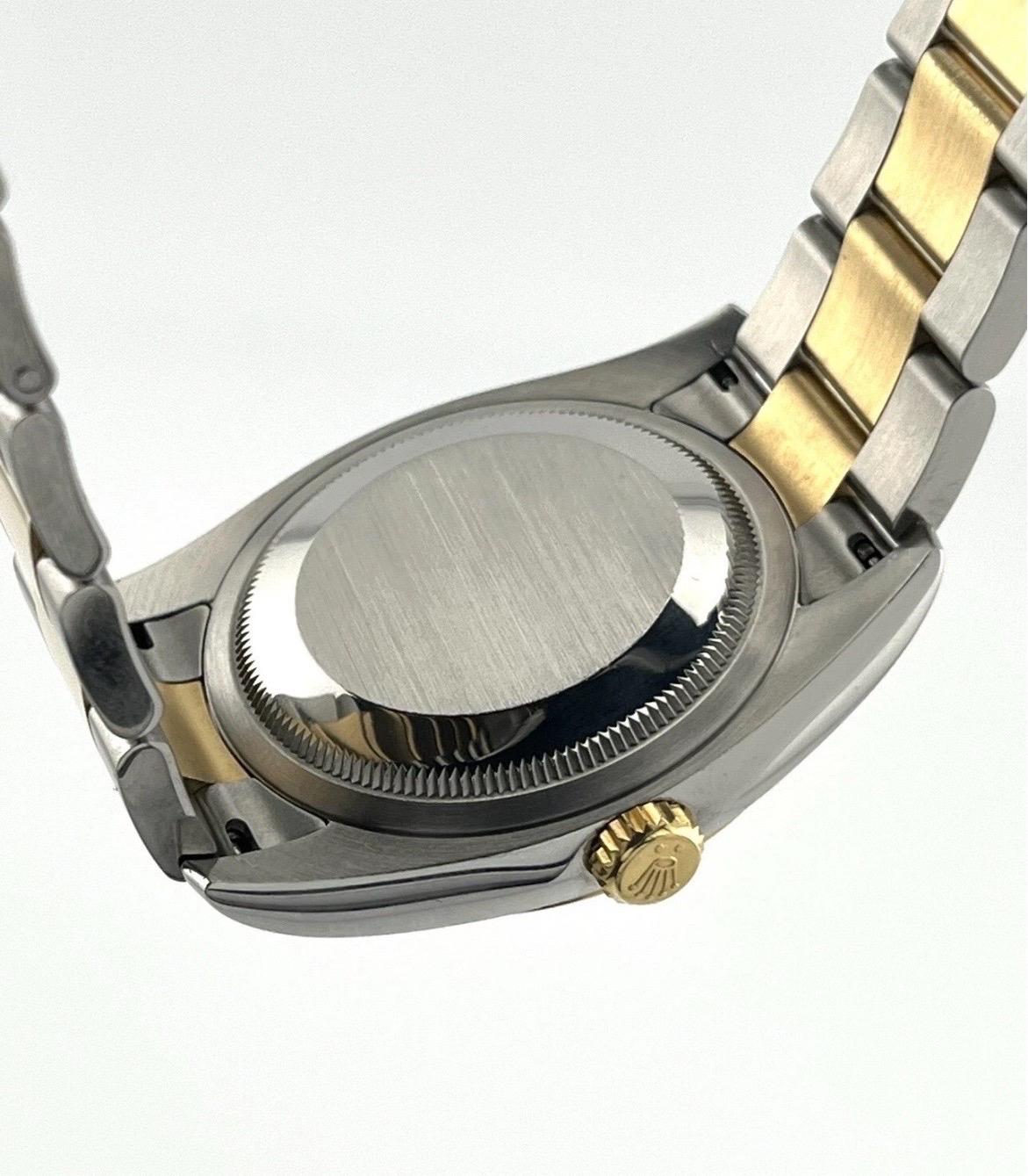 Rolex Datejust Ref 116203 Stainless & 18K Gold Silver Dial 36mm Men's Watch For Sale 8