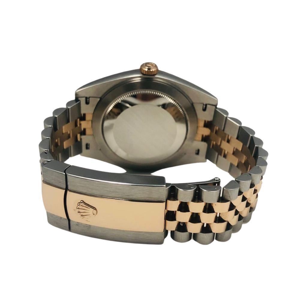 Rolex DateJust Ref. 126331 Zweifarbiges Jubiläumsband Diamant Schokoladen-Zifferblatt für Damen oder Herren