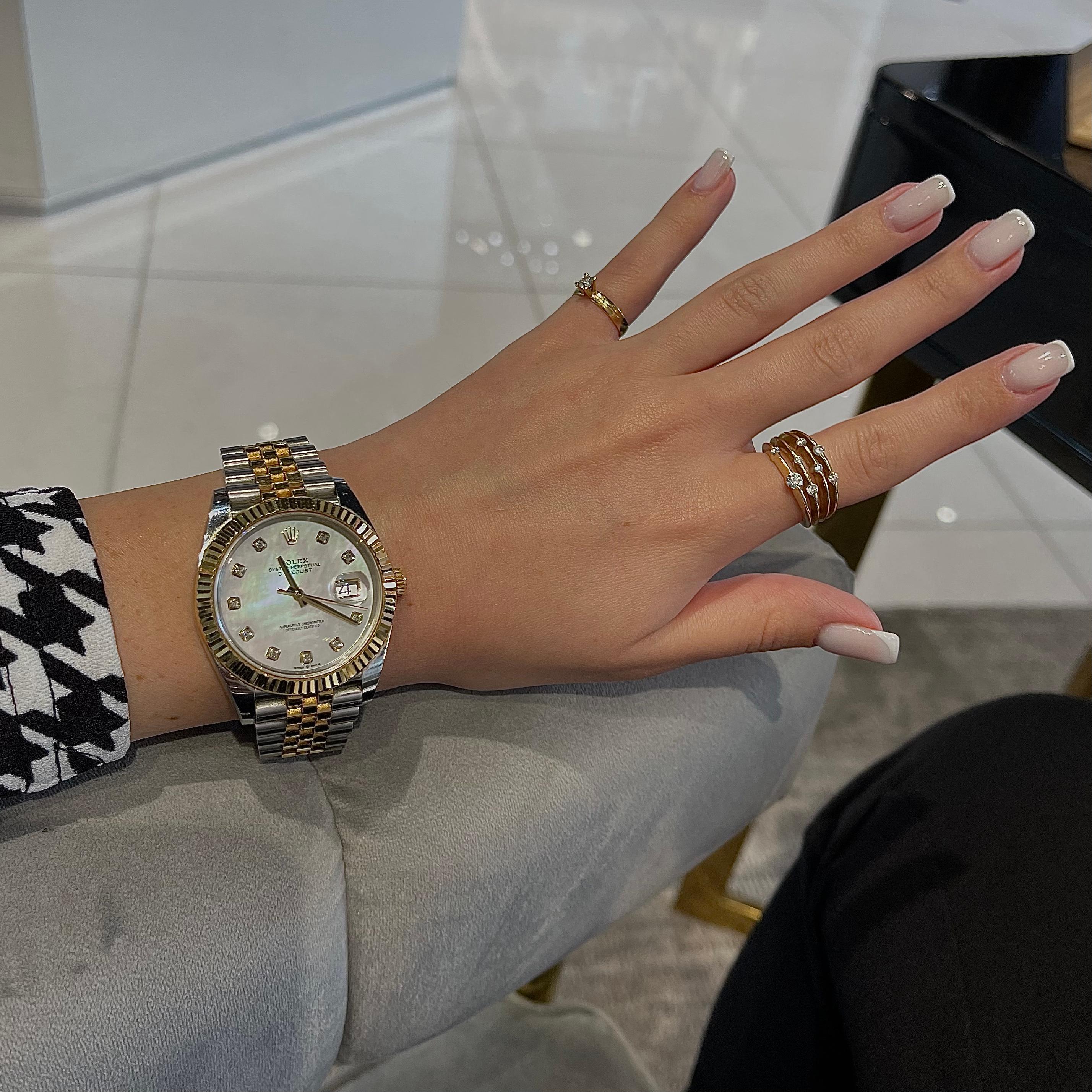 Rolex Datejust Ref. 126333 41mm Perlmutt Zifferblatt Zweifarbige Uhr 5