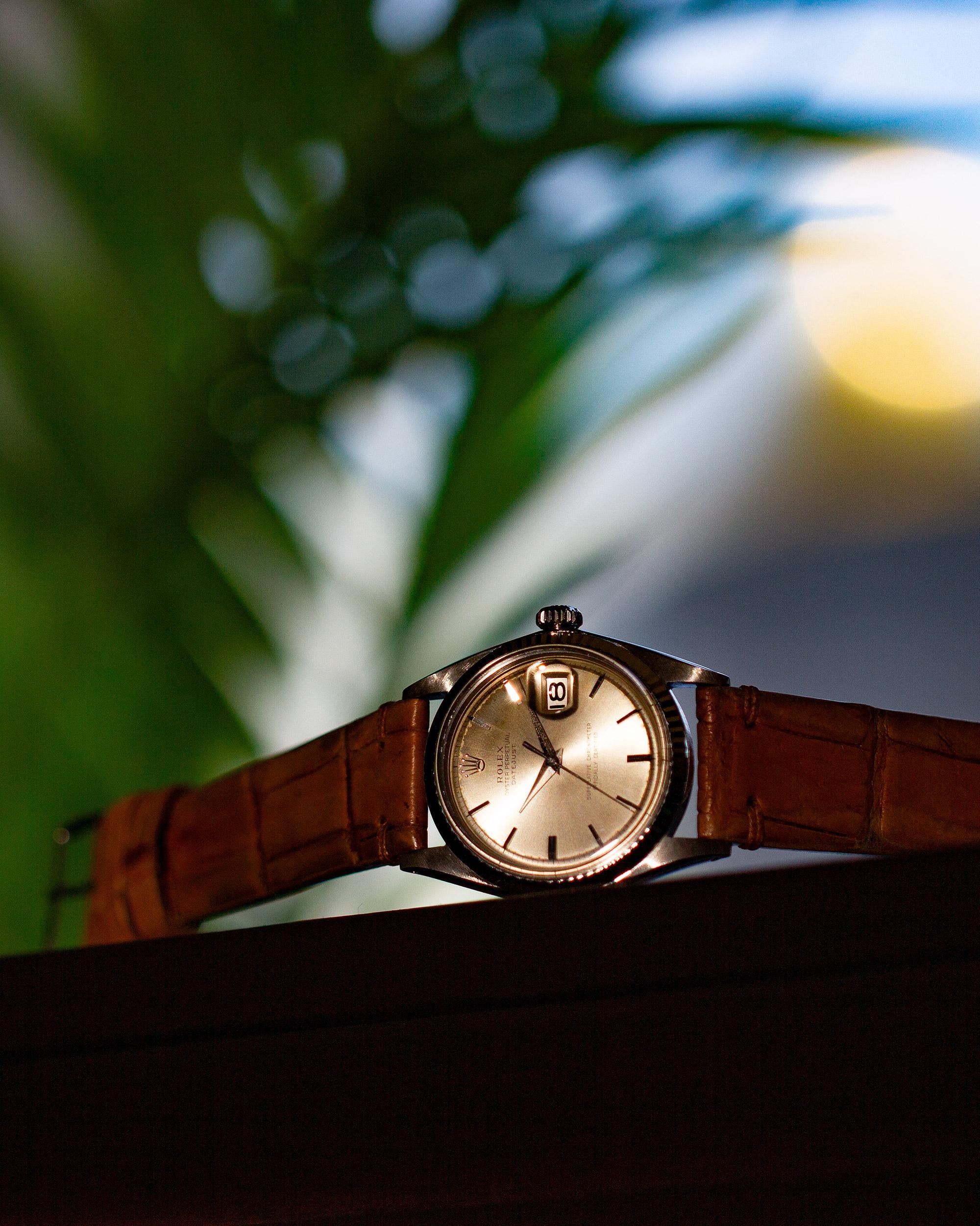 Rolex Datejust Ref# 1601 Stainless Steel and 14 Karat White Gold, circa 1962 In Excellent Condition For Sale In West Hollywood, CA