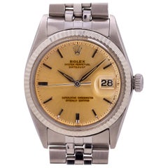Rolex Datejust Ref 1601 Stainless Steel and 14 Karat Gold “Tropical”, circa 1965