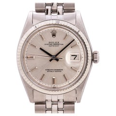 Rolex Datejust Ref 1601 Stainless Steel and 14 Karat White Gold, circa 1970 Rolex Datejust Ref 1601 Stainless Steel and 14 Karat White Gold, circa 1970
