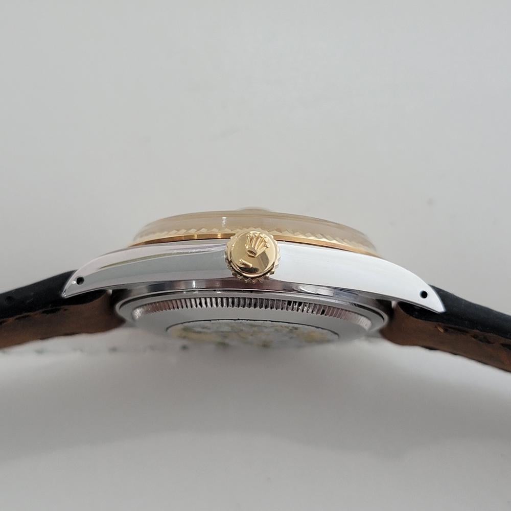Rolex Datejust Ref 16013 Mens 36mm 18k SS 1980s Computer Dial Automatic RA618B 5