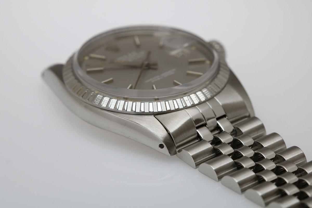 Rolex Datejust Ref 1603 Stainless Steel Slate Dial White Writing, circa 1977 3