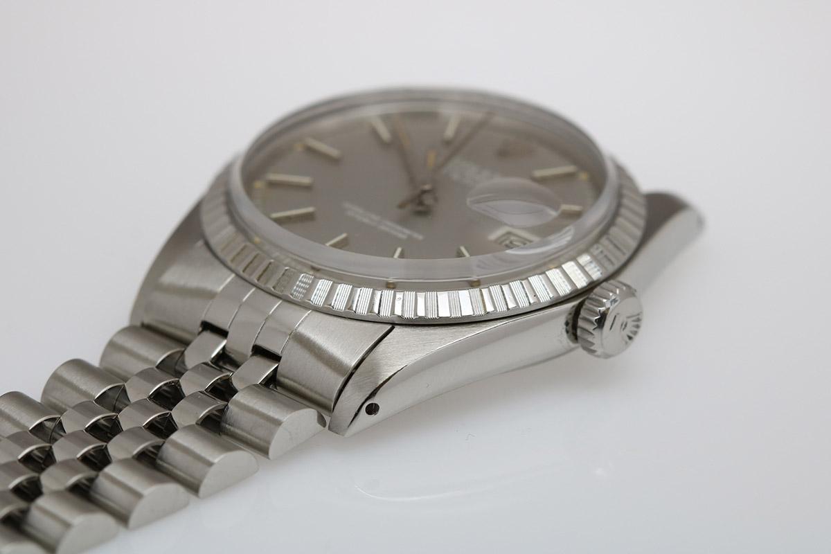 Rolex Datejust Ref 1603 Stainless Steel Slate Dial White Writing, circa 1977 2