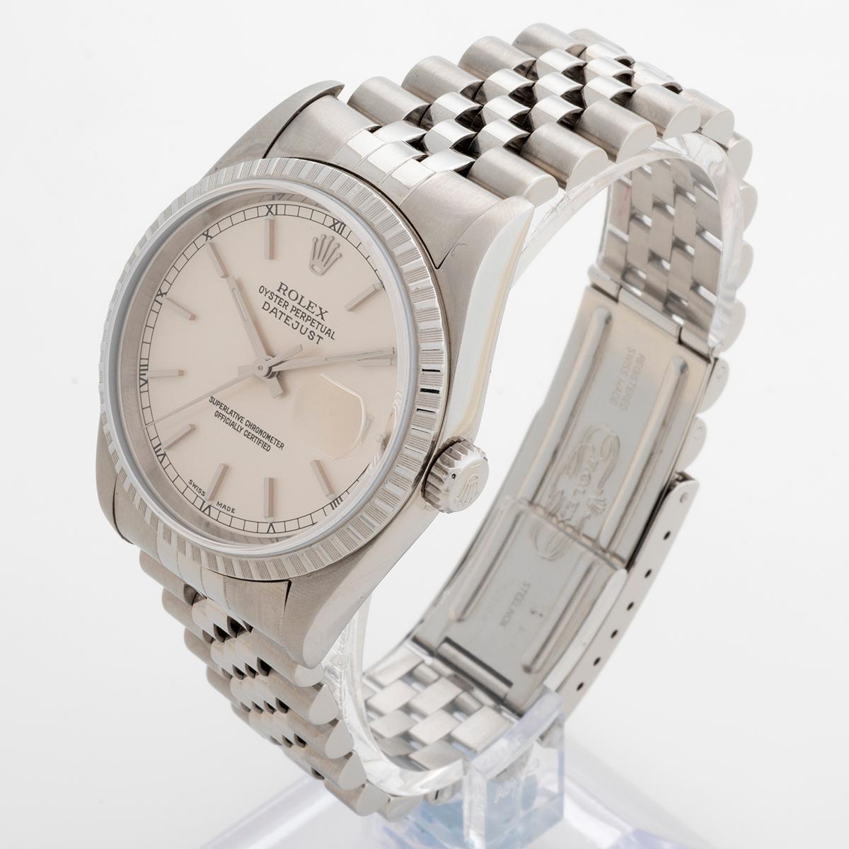 Rolex Datejust Ref 16220 Armbanduhr, Jubiläumsarmband, kompletter Satz, UK 2003. für Damen oder Herren im Angebot