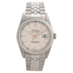 Used Rolex Datejust Ref 16220 Wristwatch, Jubilee Bracelet, Full Set, UK 2003.
