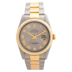 Rolex Datejust, Ref 16233, 18K Yellow Gold, Rhodium Dial, Outstanding Condition