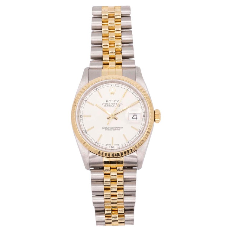 Gold And Silver Rolex Datejust - 123 For Sale on 1stDibs