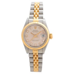 Rolex Datejust Ref 69173, 18K Yellow Gold/Stainless Steel/Diamond Dial Retro Rolex Datejust Ref 69173, 18K Yellow Gold/Stainless Steel/Diamond Dial