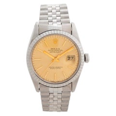 Vintage Rolex Datejust Reference 16030, Champagne Dial, Stainless Steel, Box and Papers