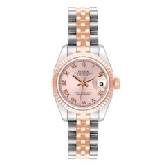 Rolex Datejust Roman Dial Steel Rose Gold Ladies Watch 179171