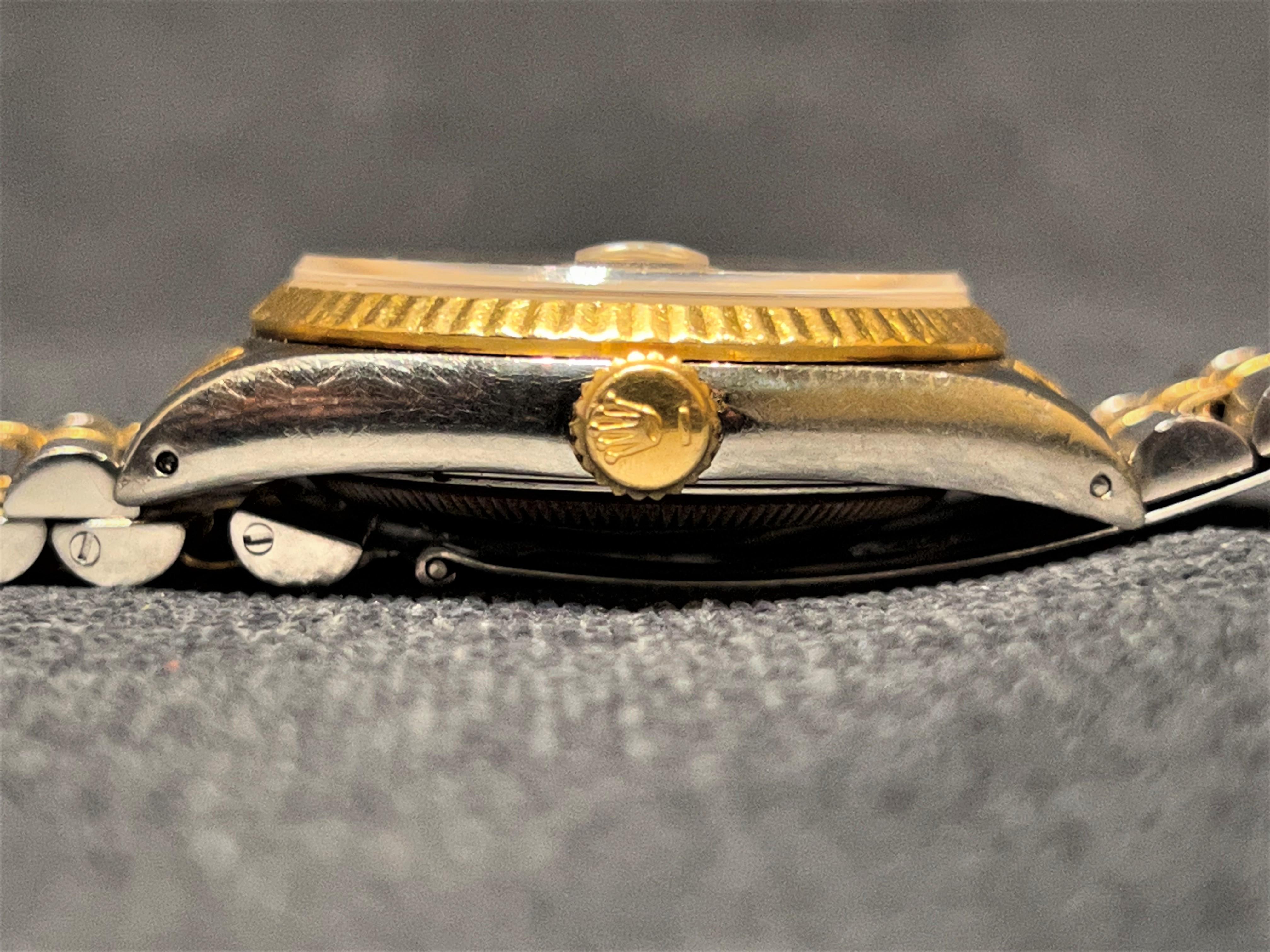 Men's Rolex Datejust Roman Pyramid Dial Wristwatch For Sale
