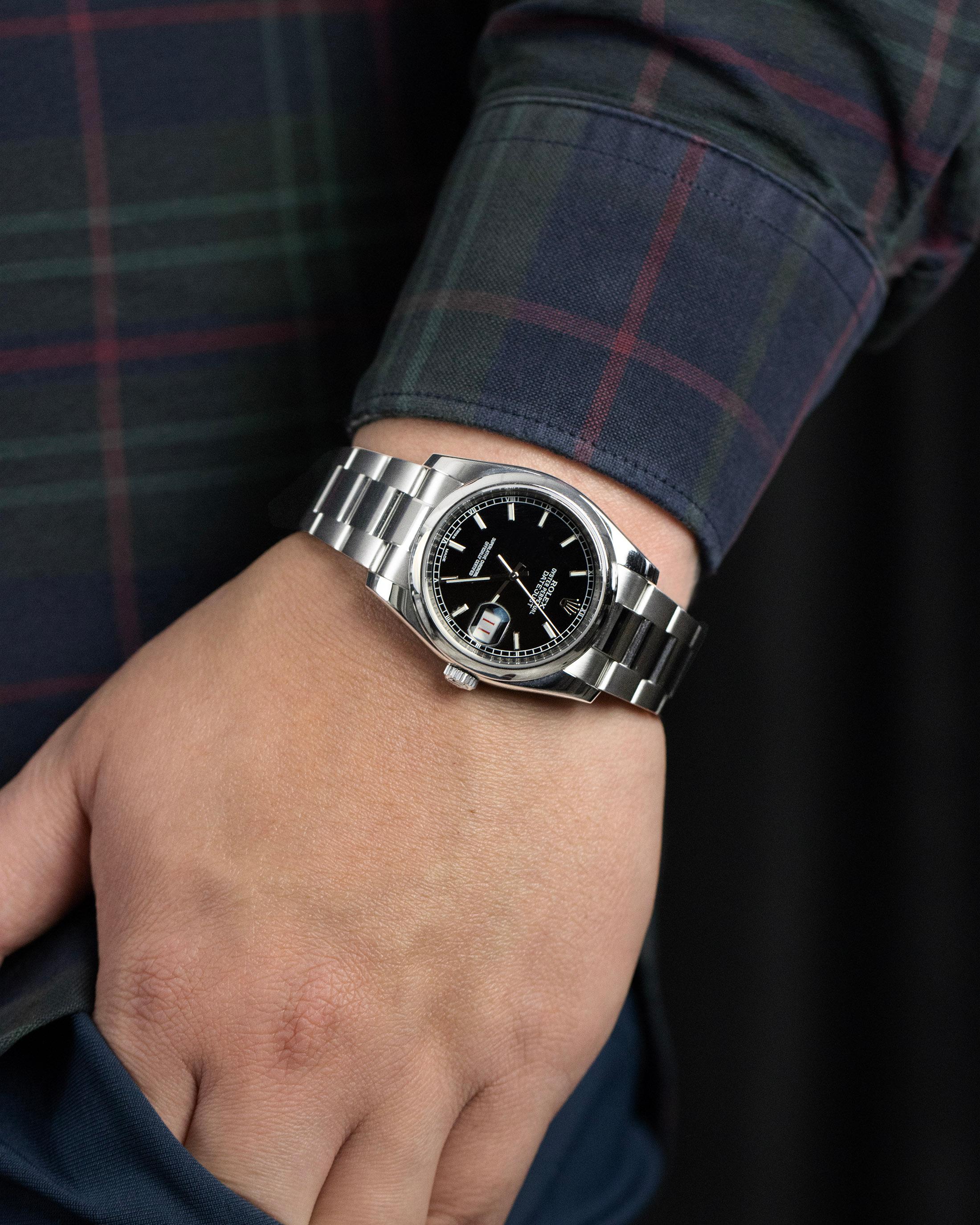 Rolex Datejust Roulette Date Edelstahl-Armbanduhr Ref. 116200 im Zustand „Hervorragend“ im Angebot in New York, NY