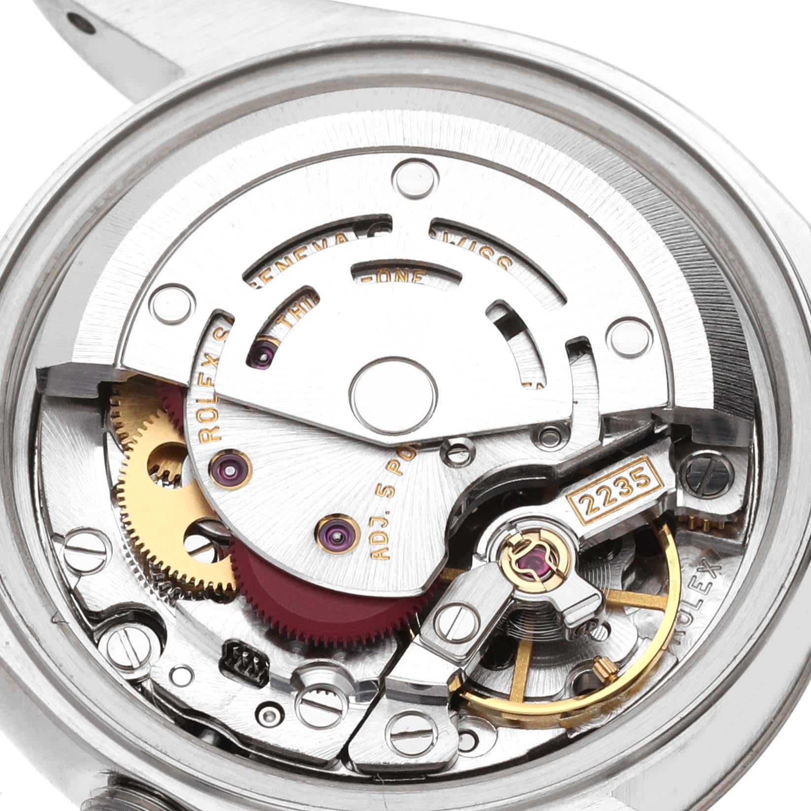 Rolex Montre Datejust couleur saumon avec cadran en or blanc et acier, pour femmes 79174 2