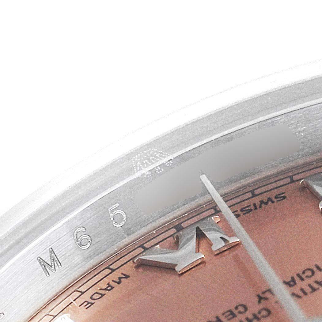 Rolex Datejust Salmon Roman Dial Steel Ladies Watch 179160 2