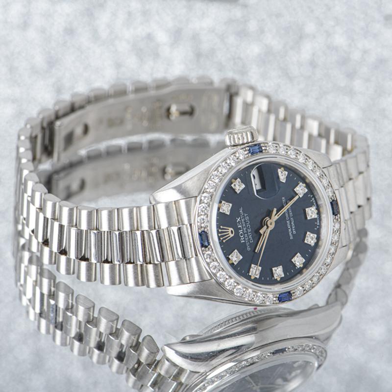Rolex Datejust Sapphire & Diamond Set 69089 For Sale 3