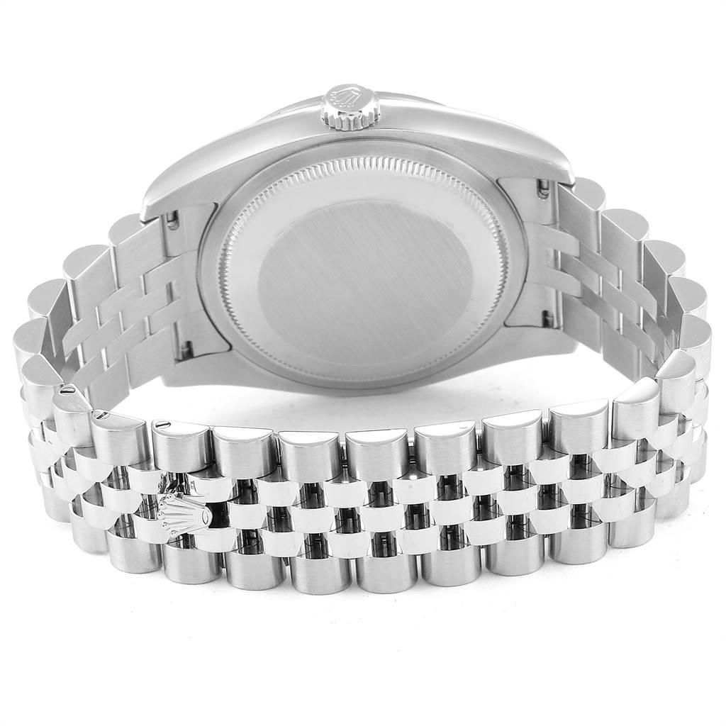 Rolex Datejust Silver Anniversary Diamond Dial Bezel Men’s Watch 116244 For Sale 5
