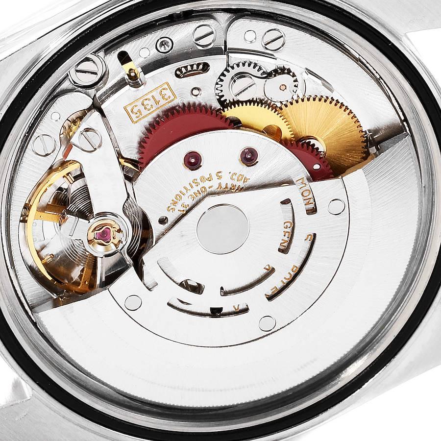 Rolex Datejust Silver Dial Fluted Bezel Steel White Gold Men's Watch 16234 5