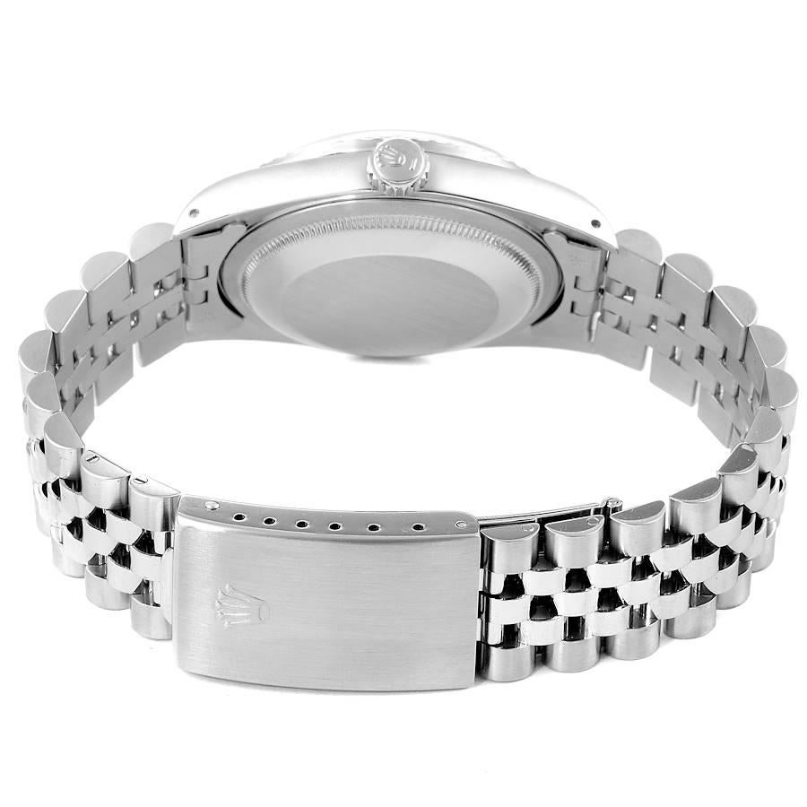 Rolex Datejust Silver Dial Jubilee Bracelet Steel Men's Watch 16220 Box 6