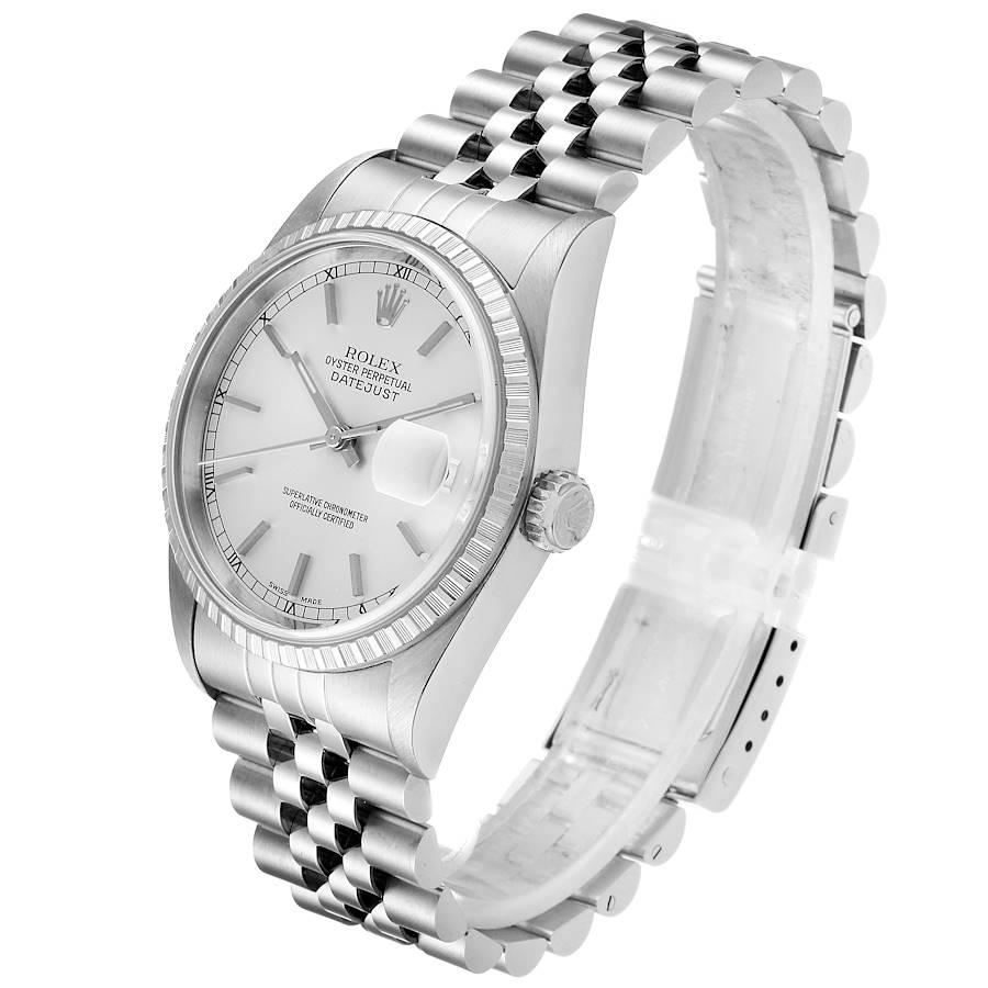 Men's Rolex Datejust Silver Dial Jubilee Bracelet Steel Men’s Watch 16220 For Sale