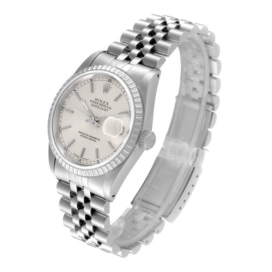 silver dial rolex datejust