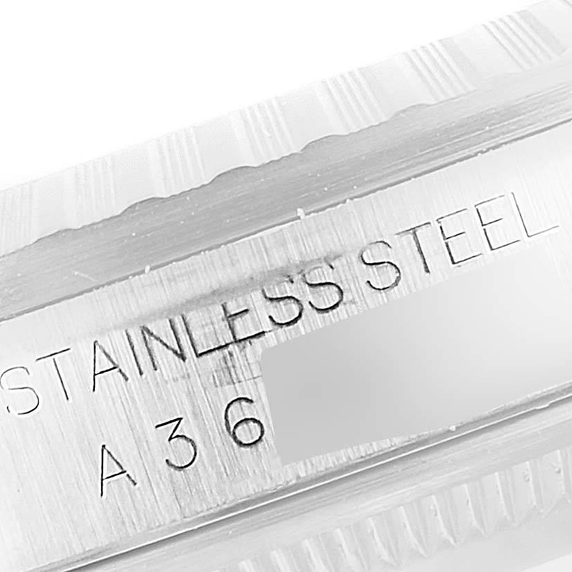 Rolex Datejust Silver Dial Jubilee Bracelet Steel Men’s Watch 16220 For Sale 2