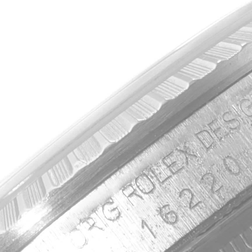 Rolex Datejust Silver Dial Jubilee Bracelet Steel Mens Watch 16220 In Good Condition For Sale In Atlanta, GA