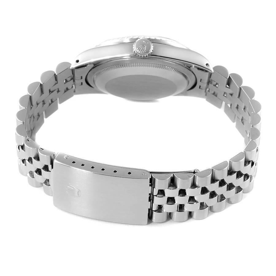Rolex Datejust Silver Dial Jubilee Bracelet Steel Mens Watch 16220 For Sale 2
