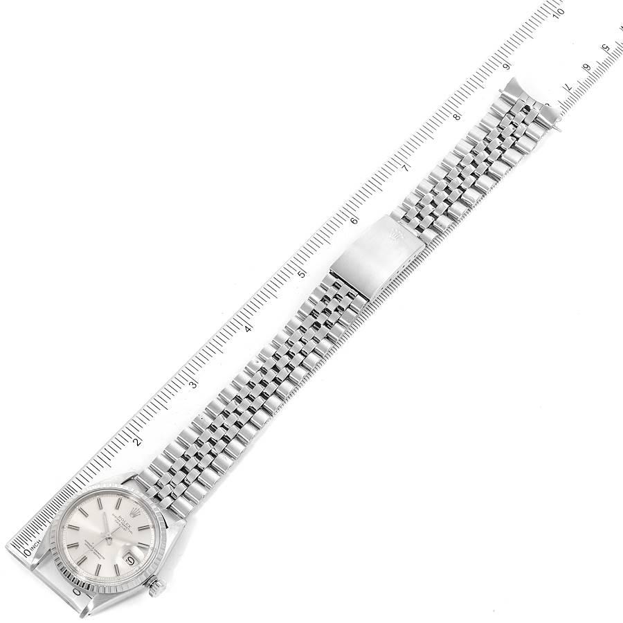 Rolex Datejust Silver Dial Jubilee Bracelet Vintage Men's Watch 1603 For Sale 5