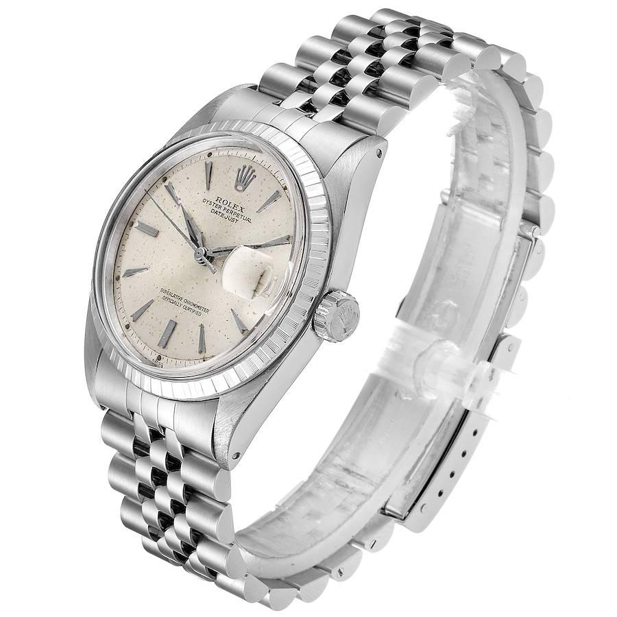 Rolex Datejust Silver Dial Jubilee Bracelet Vintage Men's Watch 1603 1