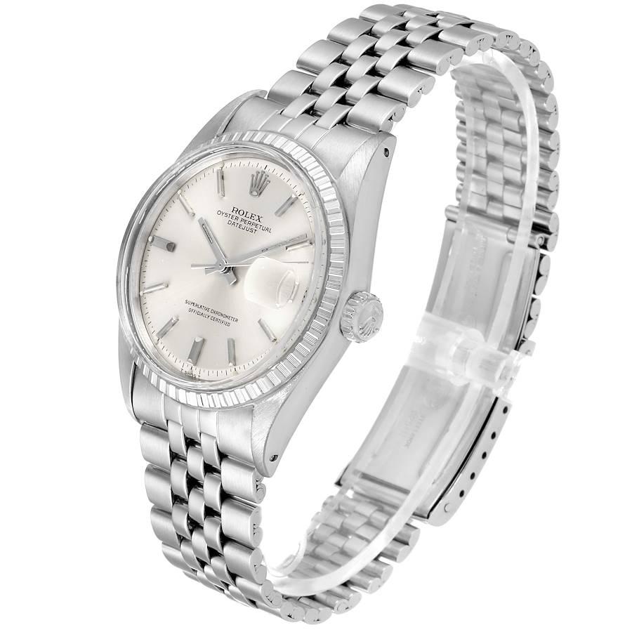 Men's Rolex Datejust Silver Dial Jubilee Bracelet Vintage Mens Watch 1603 For Sale