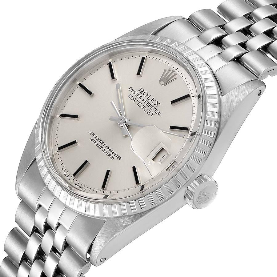 Rolex Datejust Silver Dial Jubilee Bracelet Vintage Men's Watch 1603 2