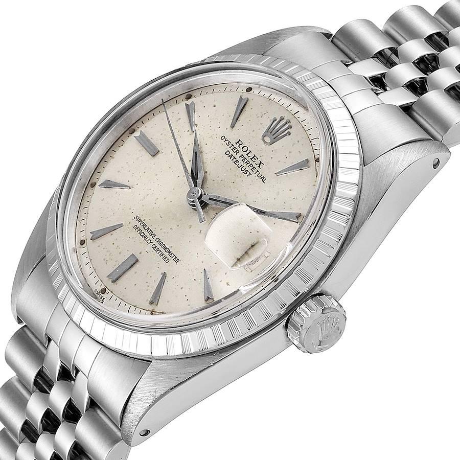 Rolex Datejust Silver Dial Jubilee Bracelet Vintage Men's Watch 1603 2