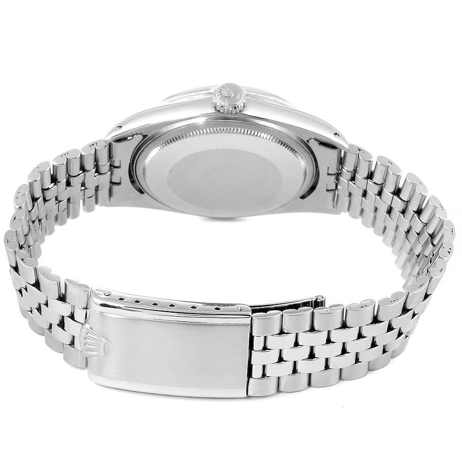Rolex Datejust Silver Dial Jubilee Bracelet Vintage Mens Watch 1603 For Sale 4
