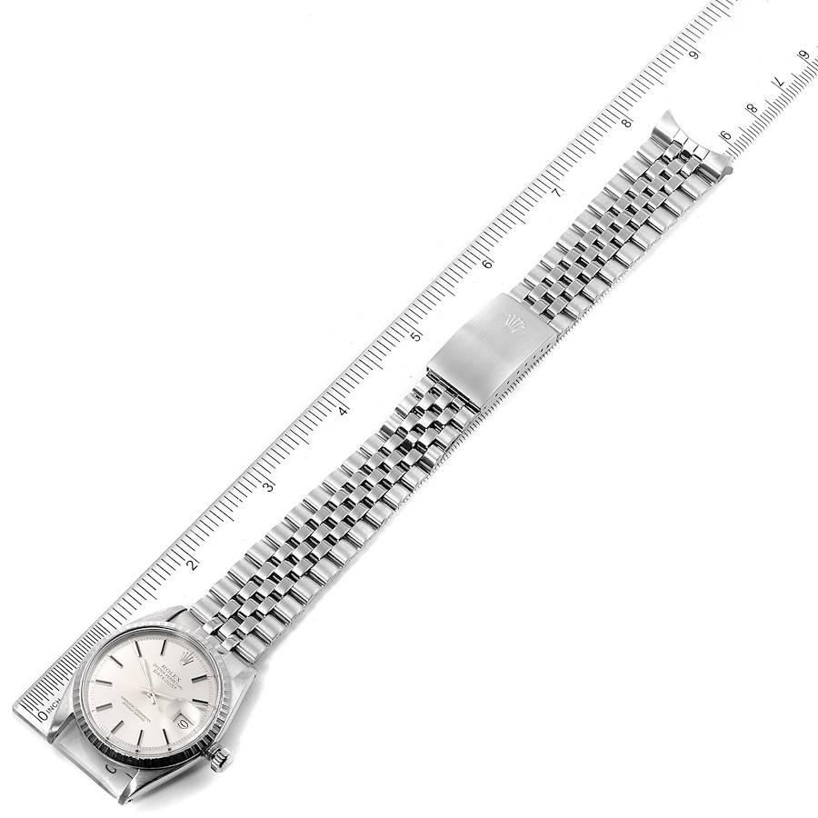 Rolex Datejust Silver Dial Jubilee Bracelet Vintage Men's Watch 1603 7