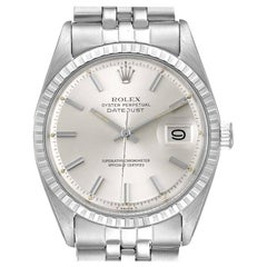 Rolex Datejust Silver Dial Jubilee Bracelet Vintage Men's Watch 1603