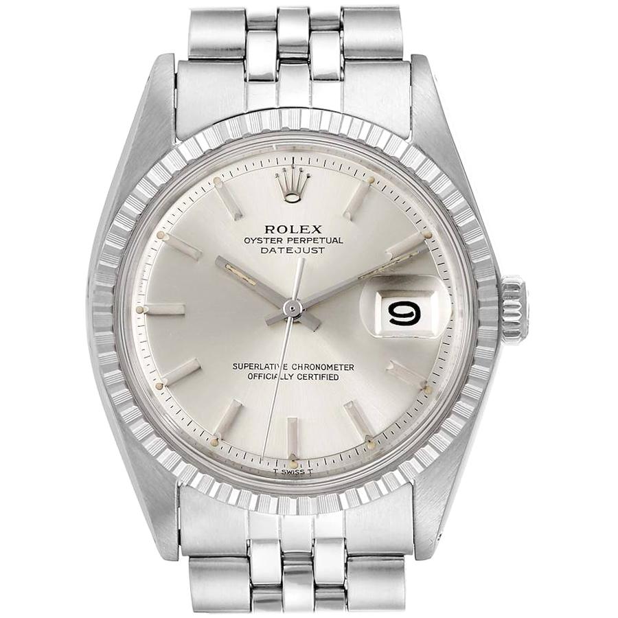 Rolex Datejust Silver Dial Jubilee Bracelet Vintage Men's Watch 1603 For  Sale at 1stDibs | rolex 16012