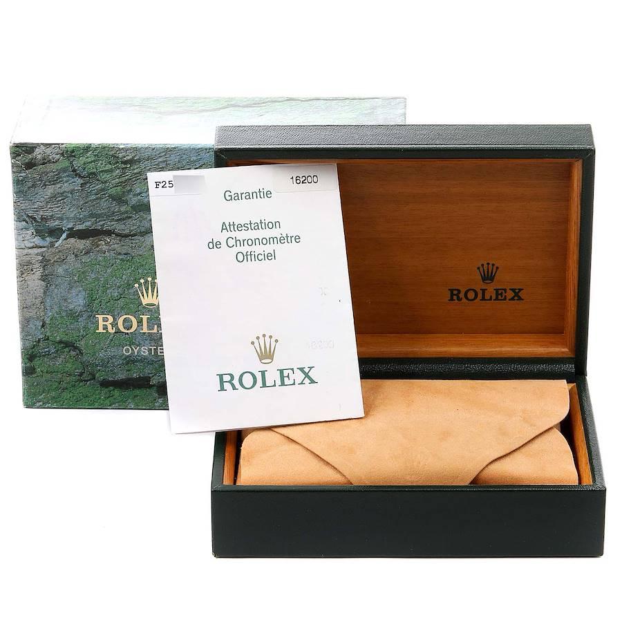 Rolex Datejust Silver Dial Steel Men's Watch 16200 Box Papers For Sale 9