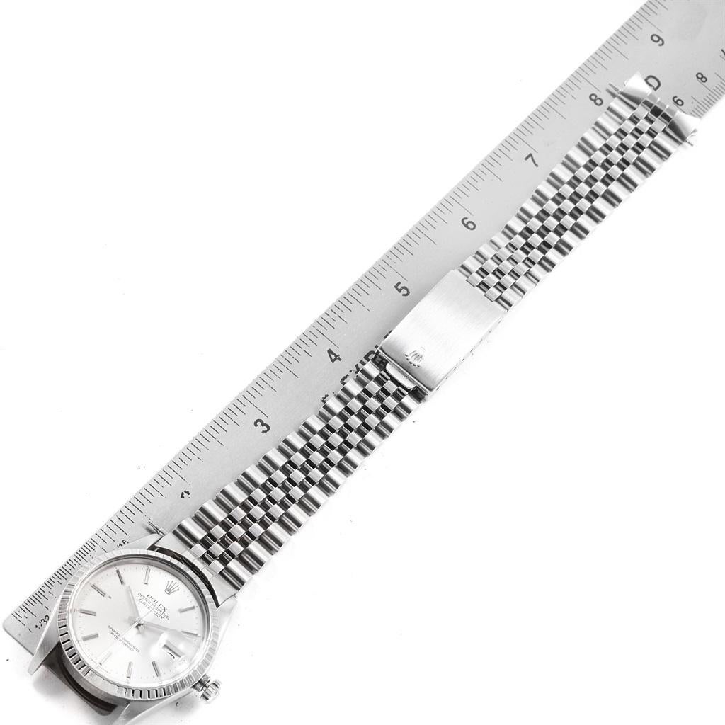 Rolex Datejust Silver Dial Steel Vintage Men’s Watch 16030 6