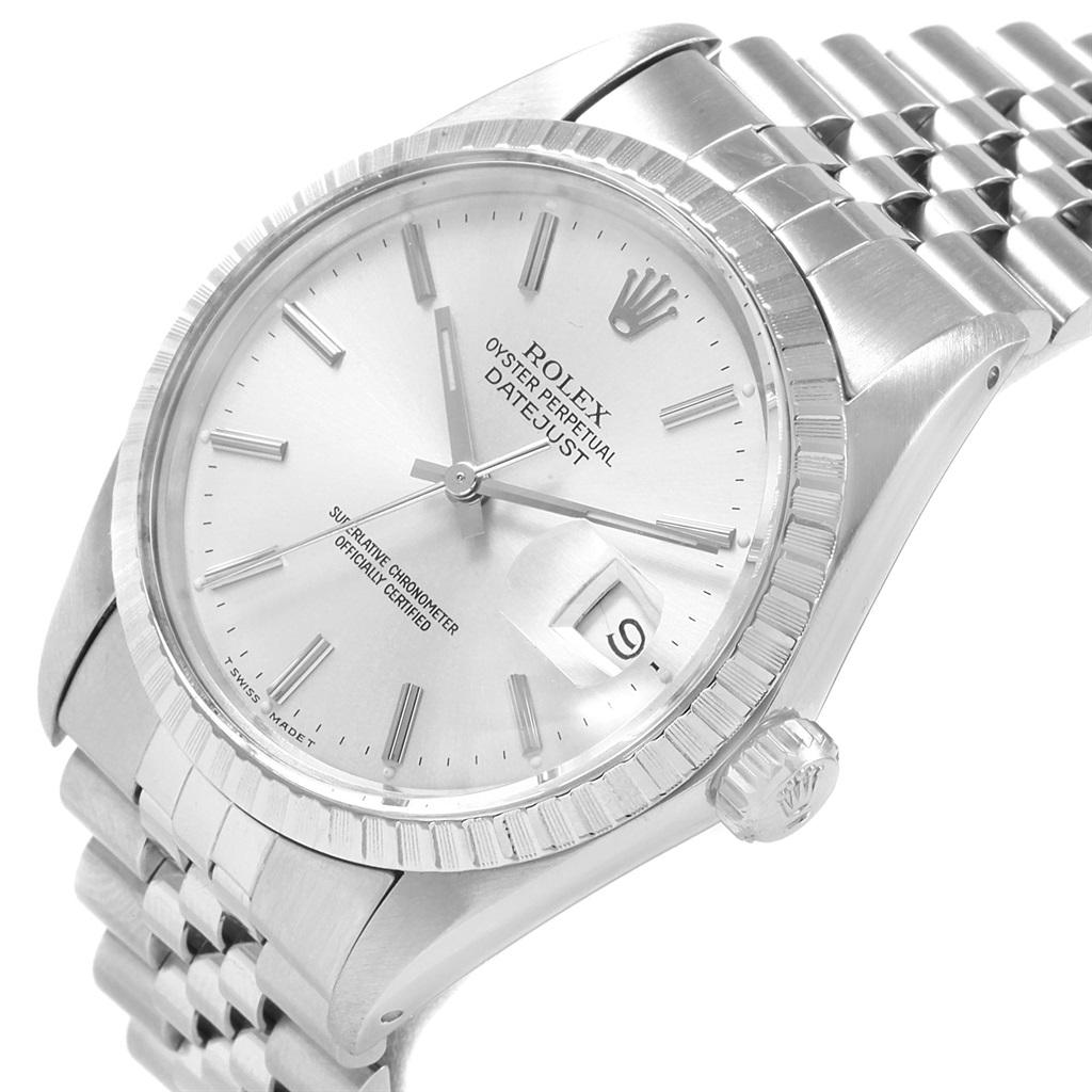 Rolex Datejust Silver Dial Steel Vintage Men’s Watch 16030 1