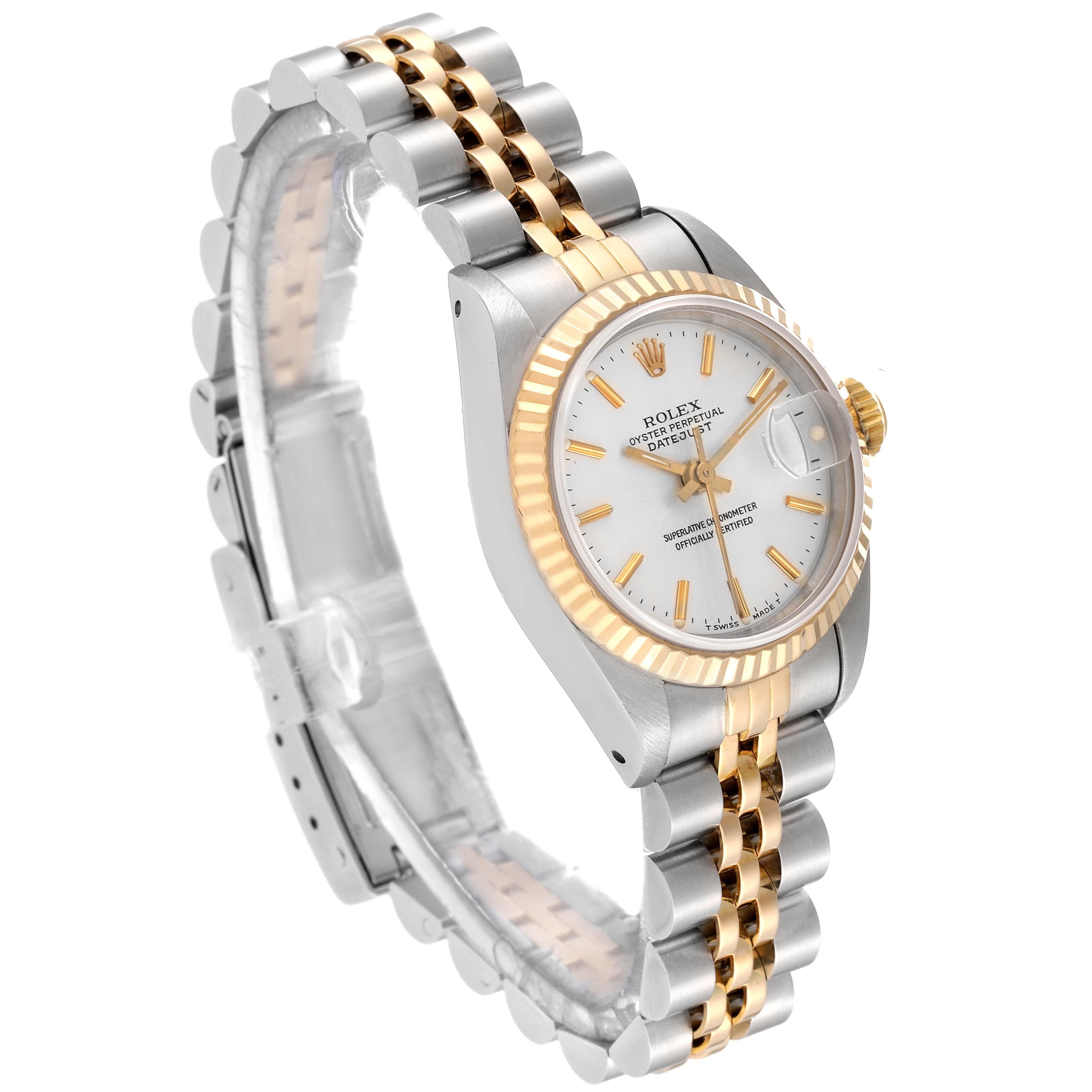 Rolex Datejust Silver Dial Steel Yellow Gold Ladies Watch 69173 7