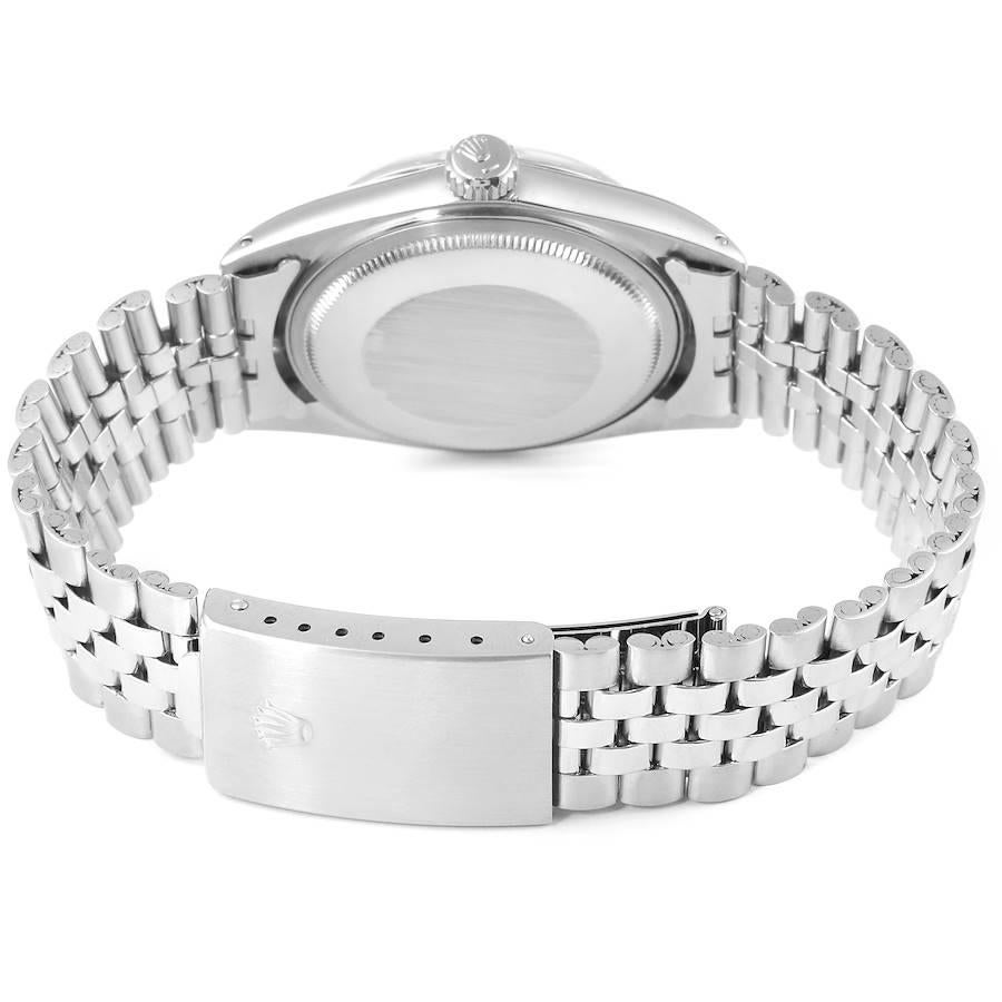 Rolex Datejust Silver Dial Vintage Steel Men's Watch 1603 6