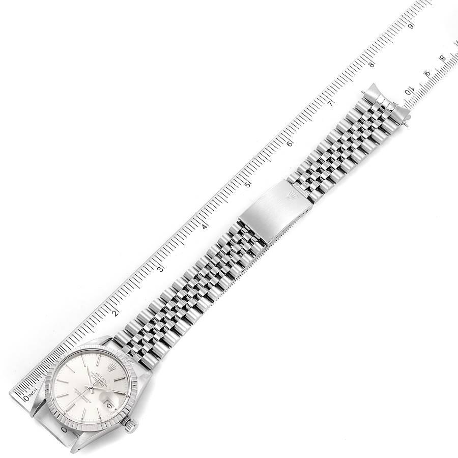 Rolex Datejust Silver Dial Vintage Steel Men's Watch 16030 7