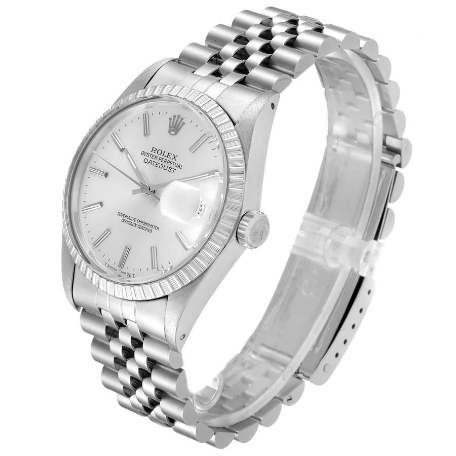 Rolex Datejust Silver Dial Vintage Steel Men's Watch 16030 For Sale 1