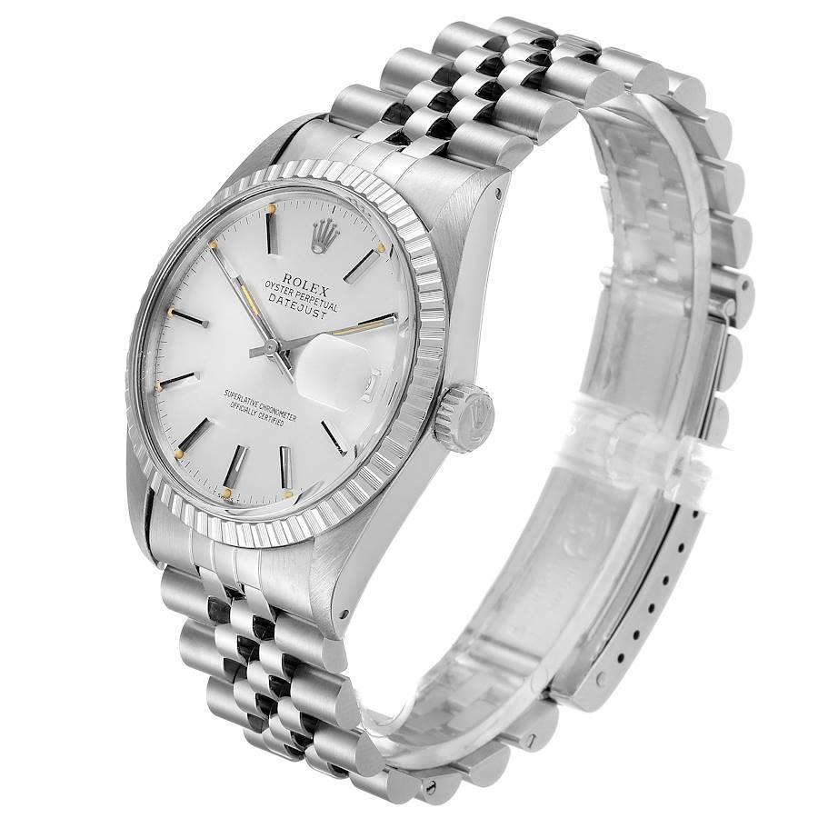 Rolex Datejust Silver Dial Vintage Steel Men's Watch 16030 1